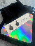Middle Finger Stud Earrings - Black Style