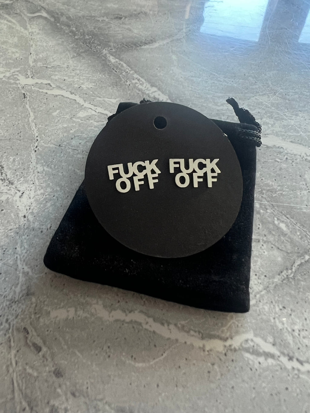 ‘Fuck Off’ Stud Earrings