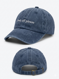 "F**k Off, Please" Vintage Style Cap - Navy