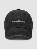 "Absofuckinlutely" Vintage Baseball Cap - Black
