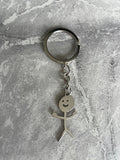 Funny Middle Finger Stickman Keychain